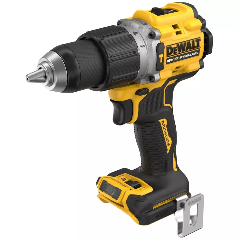 Berbequim de punho de pistola DeWalt DCD805NT-XJ — 18 V sem escovas, 2000 rpm, 90 N·m, bucha de 13 mm, 1,34 kg