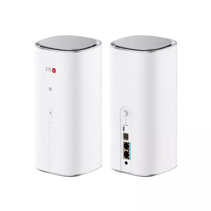 Router ZTE G50 Wi‑Fi 7 5G router dual-band com SDX72‑1, 2,5 GbE, USB‑C, slot SIM