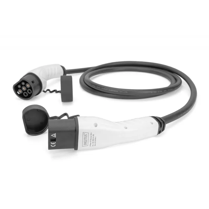 Cabo de carregamento EV Digitus 7,5 m Type 2 para Type 2 16 A 415 V