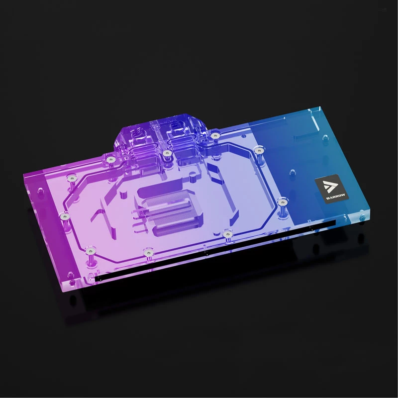 Bloco de refrigeração Barrow LRC 2.0 para MSI RTX 4090 Suprim/Trio RGB — acrílico preto