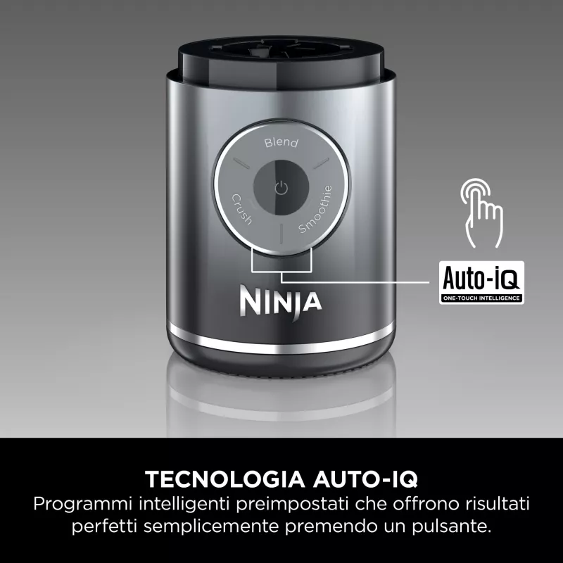 Ninja Blast Max BC251EUGY liquidificadora portátil sem fios, 0,57 l, lâminas de aço, cinzento