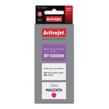 Frasco de tinta Activejet AB-5000M (substituto para Brother BT-5000M; Supreme; 50 ml; magenta)