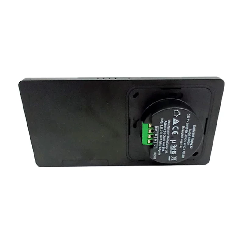 Pack Shelly Wall Display X2 Black + BLU H&T Black, painel de controlo de encastrar, Android, Wi-Fi, Bluetooth