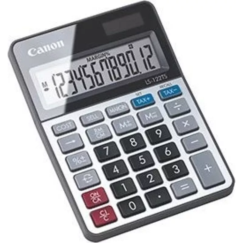Calculadora de secretária Canon LS-122TS visor cinzento