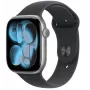 Watch Series 11 GPS 46mm caixa de alumínio Space Grey com bracelete desportiva preta - M/L