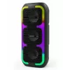 Altifalante estéreo portátil SQUEAK SQ1009 – Bluetooth 5.3, 45 W RMS, 10 h de autonomia, FM, USB, AUX, LED, 1800 mAh, preto