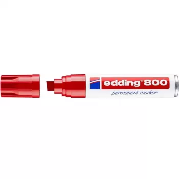 Marcador permanente Edding 800 ponta cónica vermelho