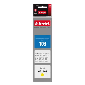 Tinta Activejet AE-103Y (substituto para Epson 103 C13T00S44A; Supreme; 70 ml; amarelo)