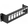 Patchpanel DELOCK 86611, metal 19 polegadas 1HE, 44 mm largura, 41,6 mm altura, 175 mm profundidade, preto