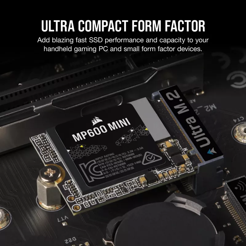 Corsair MP600 Mini - SSD - 2 TB - interno - M.2 2230 - PCIe 4.0 x4 (NVMe)