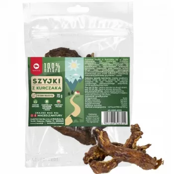 MACED Pescoços de frango 100% Nature - Petiscos para cães - 75 g