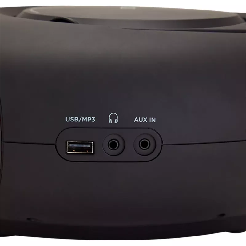 Micro-sistema de áudio Aiwa BBTU-400BK, leitor CD/MP3/FM-PLL/BT (Preto)