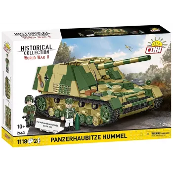 Conjunto de construção Cobi Panzerhaubitze Hummel 1118 peças kit de montagem