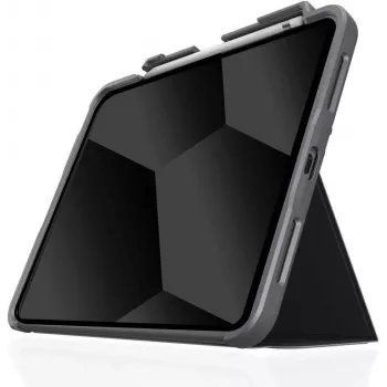 STM Dux Plus - capa resistente para iPad 11 (2025)/ iPad 10.9 (2022) MIL-STD-810G com suporte Apple Pencil (preto) versão EDU/COM