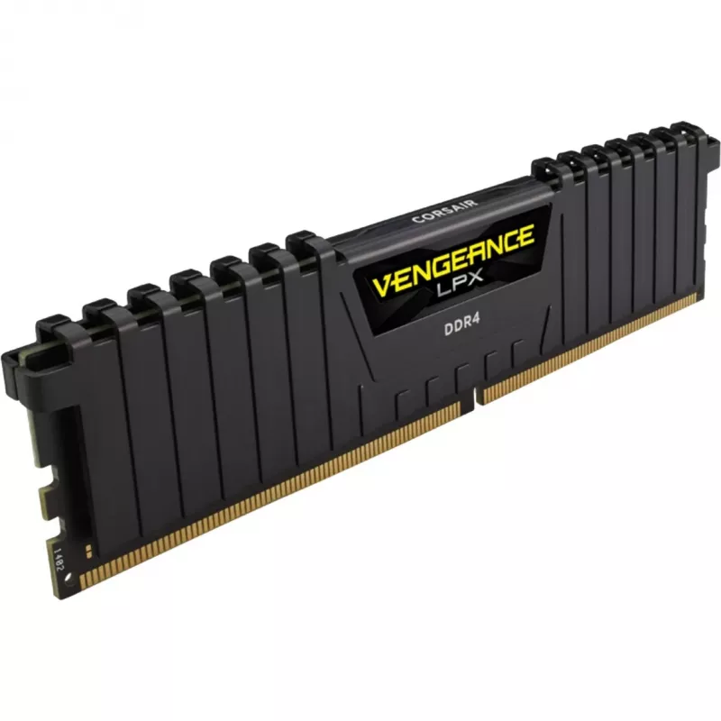 CORSAIR Vengeance 8GB DDR4 DIMM 3200MHz 1x8GB Unbuffered Single Rank 16-20-20-38 XMP 2.0 LPX PCB 1,35V Heatspreader preto