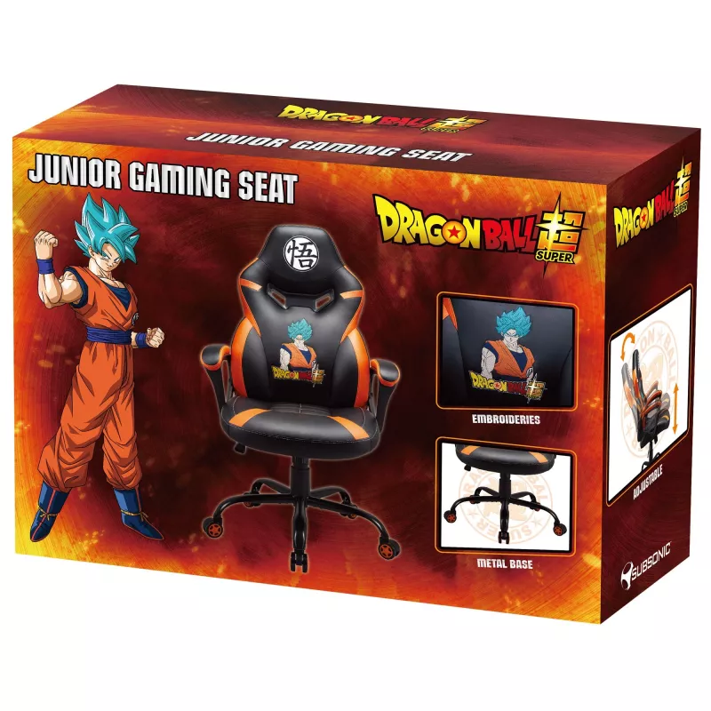 Cadeira gaming para PC Subsonic SA5573-D4 assento acolchoado preto laranja