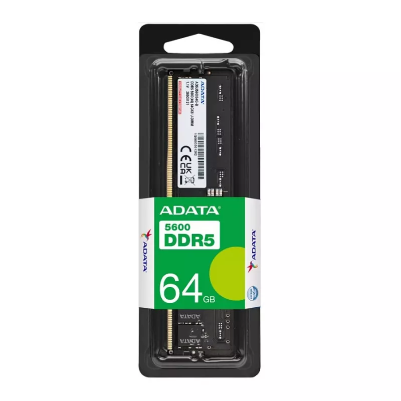 ADATA AD5U560064G-S Módulo de memória 64 GB 1 x 64 GB DDR5 5600 MT/s 288 pinos DIMM