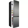 Frigorífico independente BOMANN KG 7357, 315 L total (219 L de refrigeração, 96 L de congelação), aço inoxidável, iluminação LED, 40 dB