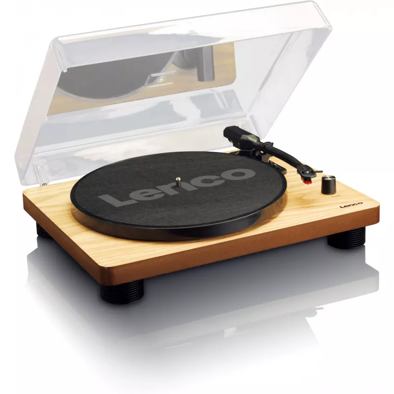 Gira-discos Lenco LS-50 com altifalante madeira