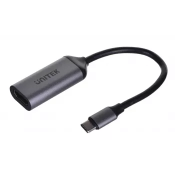 Adaptador de cabo de vídeo UNITEK V1420A 0,15 m USB Type-C HDMI cinzento
