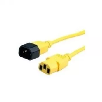Cabo de ligação de aparelhos ROLINE IEC 320 C14 - C13 amarelo 1,8m
