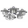 Conjunto de panelas Jata BC10 em aço inoxidável 5 peças