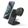 Carregador de interior Crong CRG-MSPS-BLK para smartwatch preto Lightning USB sem fios