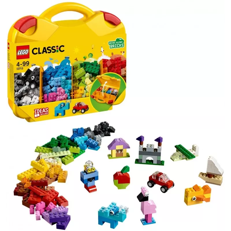 LEGO 10713 Classic Mala Criativa Caixa de armazenamento para brinquedos com blocos coloridos divertidos presente para crianças a partir dos 4 anos rapazes e raparigas unidade