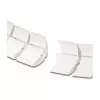 Calha para cabos DeLOCK 740 x 75 mm regulável em altura branco