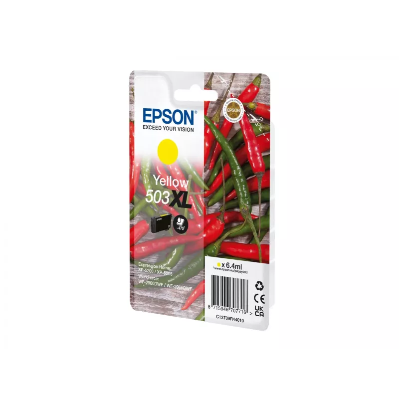Cartucho de tinta Epson 503XL amarelo, original rendimento alto (XL), 6,4 ml, pack individual