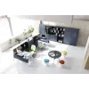 Banco de equilíbrio ergonómico Up Up Seul preto, D42 tecido verde