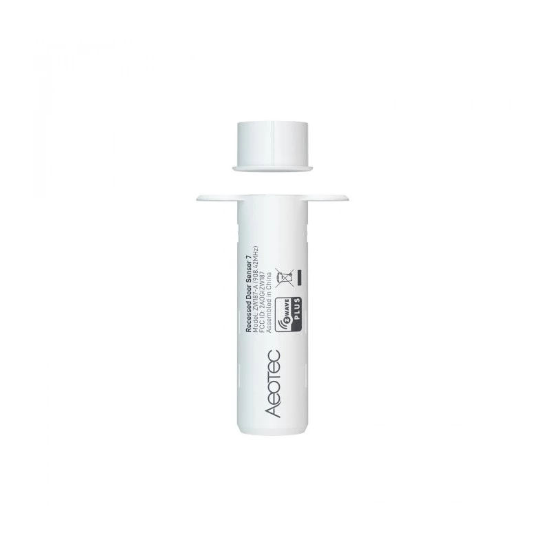 Sensor de porta encastrado AEOTEC Recessed Door Sensor 7 Z-Wave Plus V2 branco — sensor de contacto encastrável para portas/aros