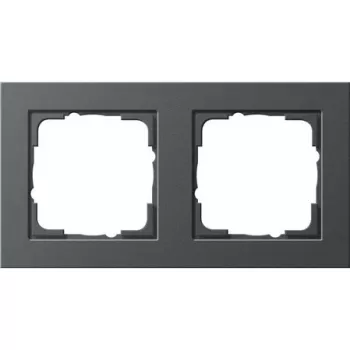 GIRA Cobertura 0212 23 antracite, placa de cobertura sem parafusos 80,8×151,9×9,3 mm