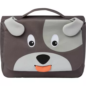 Mochila escolar cão (cinzento)
