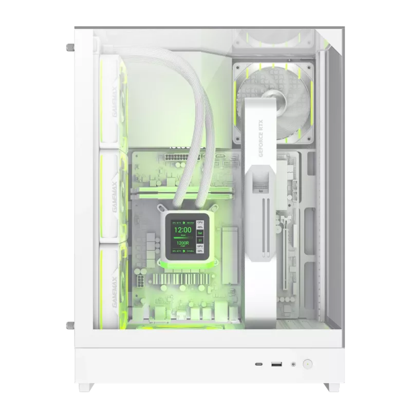 Caixa Gamemax | T20 WH | branco | M-ATX | fonte de alimentação não incluída