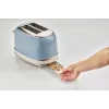 Torradeira Ariete 155 Design 2 fatias com cestos para sanduíches, 6 níveis de tostagem, 810 W, caixa em aço inoxidável, gaveta de migalhas removível, azul pastel