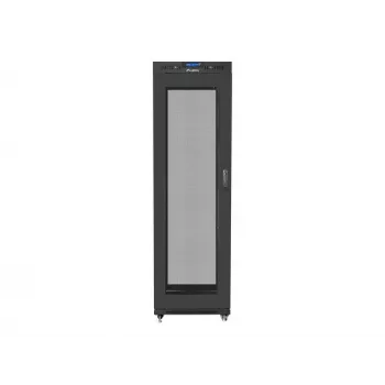 Armário rack LANBERG FF01-6842-23BL 42U autónomo, 2127,5×600×800 mm, IP20, fechadura com chave, rodas