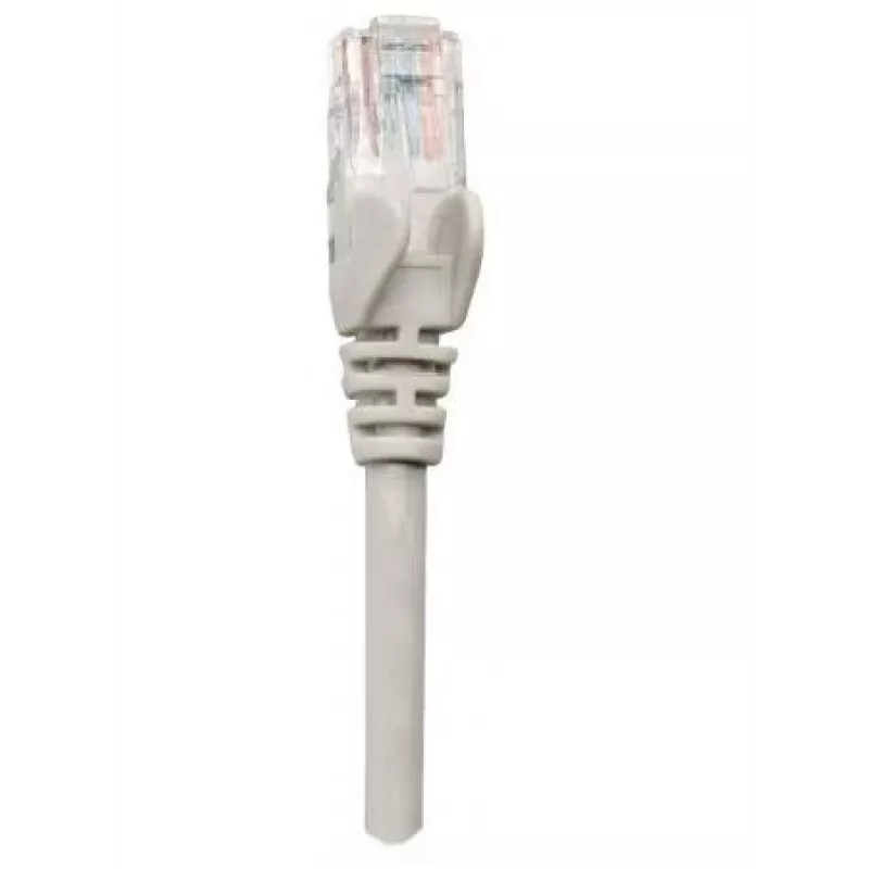 Cabo de rede patch Intellinet, Cat6A, 50 m, cinzento, cobre, S/FTP, LSOH/LSZH, PVC, RJ45, contactos banhados a ouro, proteção da patilha, bainha de proteção contra dobras, garantia vitalícia