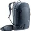 Mochila DEUTER Freerider Pro 34+ — mochila técnica para freeride e esqui de montanha, 34 L, preta, suporte para capacete, cinto de cintura