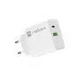Carregador rápido de rede NATEC RIBERA 12V 20W USB-C PD 3.0 + USB-A Samsung AFC branco