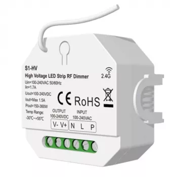 Controlador S1-HV, 1 canal, 230V, 150-360W, Push-Dimm