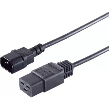 Cabo de alimentação S/CONN 60017 preto 1,8 m IEC C14 IEC C19