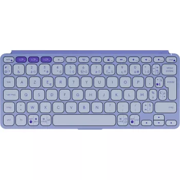 Teclado Logitech Keys-To-Go 2 universal Bluetooth AZERTY francês lilás