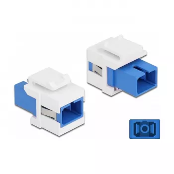 Módulo Keystone conector fêmea SC simplex para conector fêmea SC simplex DeLOCK