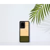 Capa para telemóvel Man and Wood Galaxy S20 Ultra bambu preto — parte traseira protetora, aplicação natural de bambu