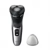 Máquina de barbear elétrica Philips 3000 Series S3143/00 — sistema rotativo de 3 cabeças, húmido e seco, Li-Ion, 60 minutos de autonomia