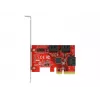 Placa SATA PCI Express x4 DeLOCK 6 portas fator de forma Low Profile