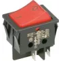 Interruptor de balancim Bachmann 924.099 preto vermelho 2P