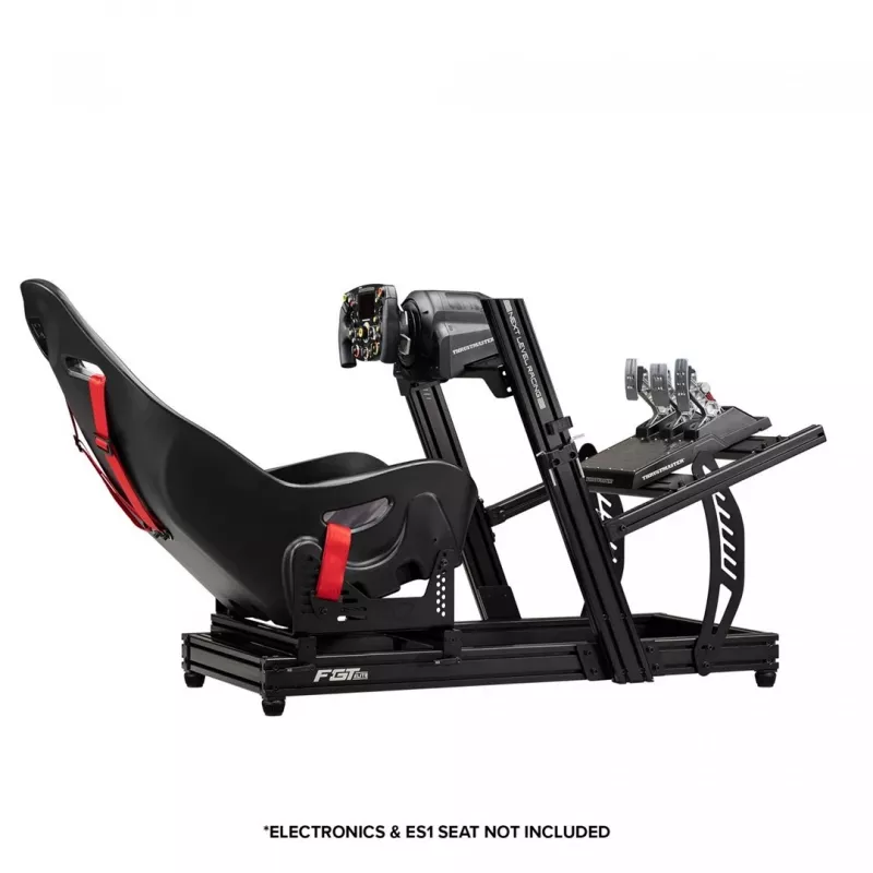 Cockpit de corrida Next Level Racing F-GT Elite Lite Wheelplate Edition altura ajustável compatível com setups de Fórmula e GT