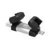 Pen drive Silicon Power 256 GB USB Type-A / USB Type-C, USB 3.2 Gen 1, tampa de alumínio e borracha
